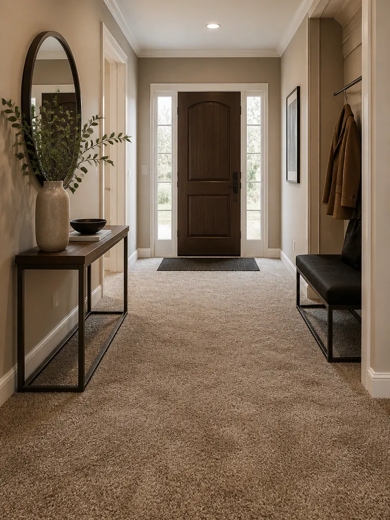 Carpet Entryway Warm residential staging
