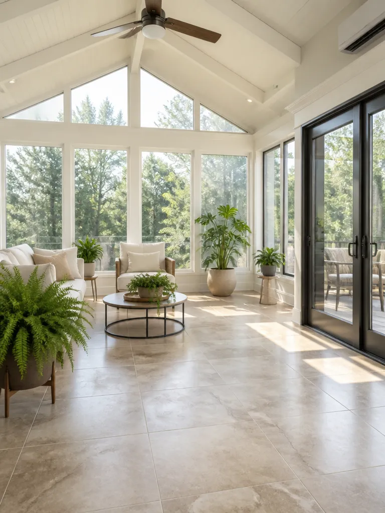 Ceramic Tile Sunroom