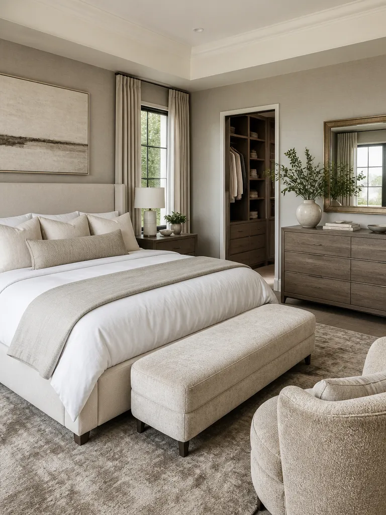 Chenille Fabric Bedroom