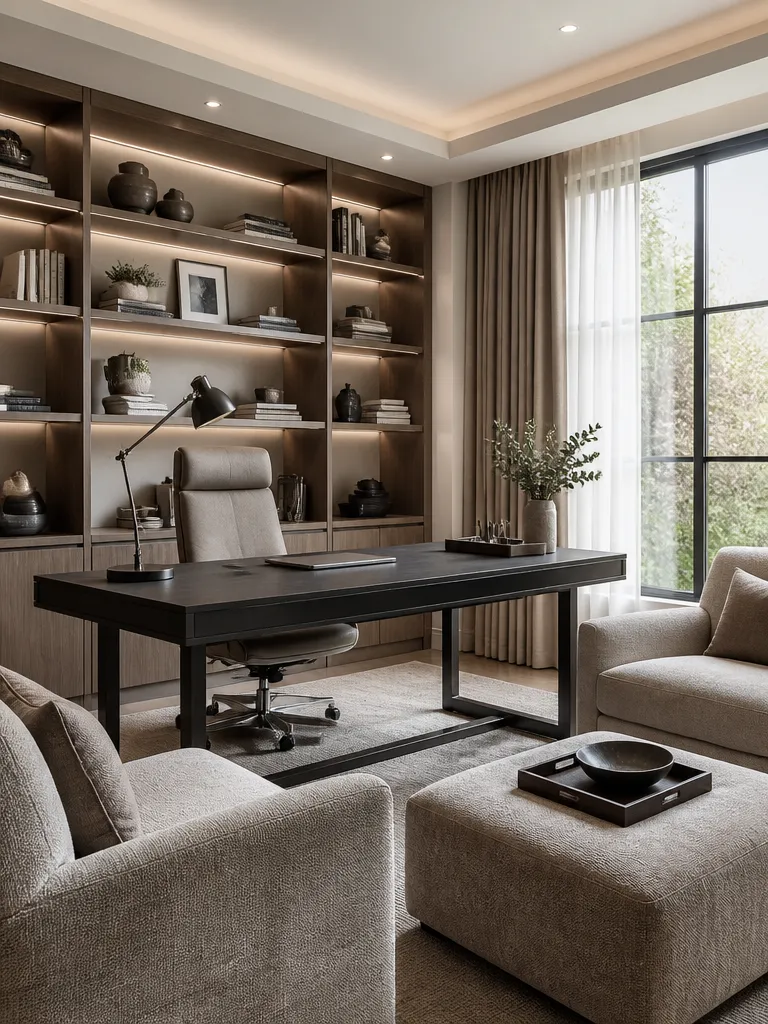 Chenille Fabric Home Office