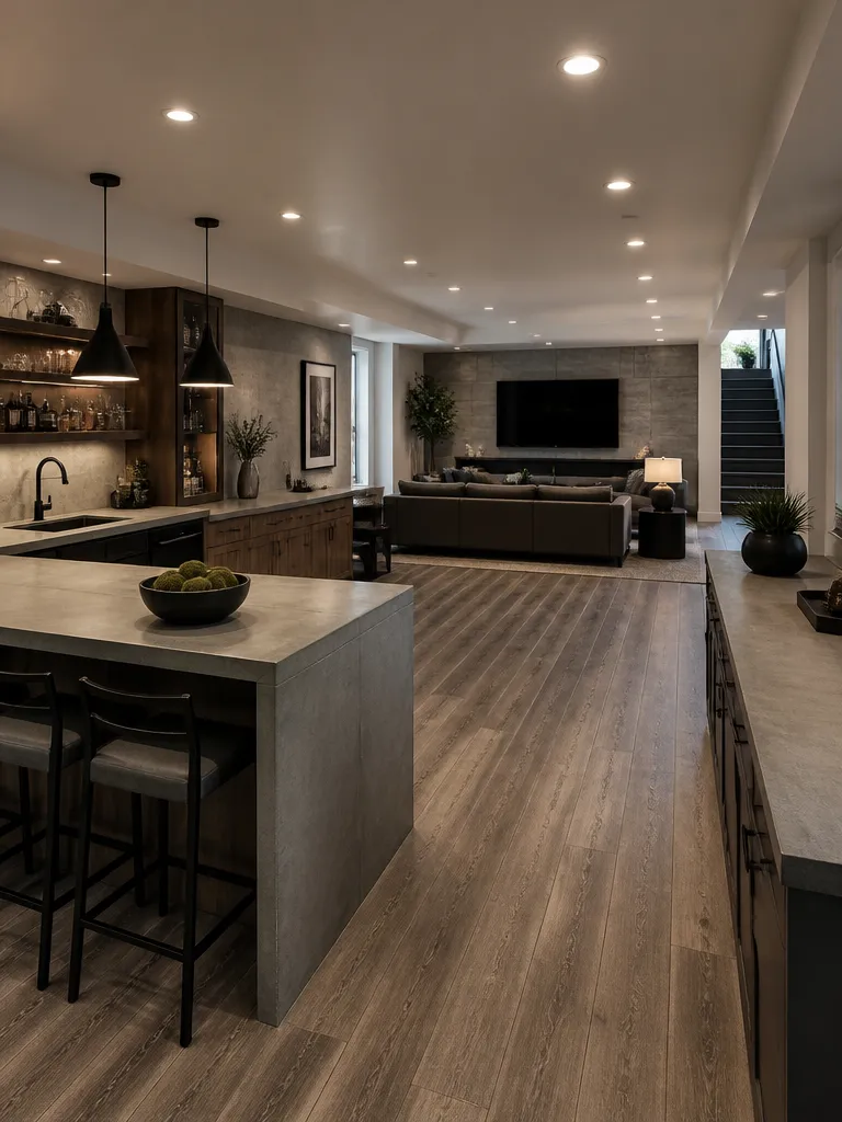 Concrete Countertops Basement