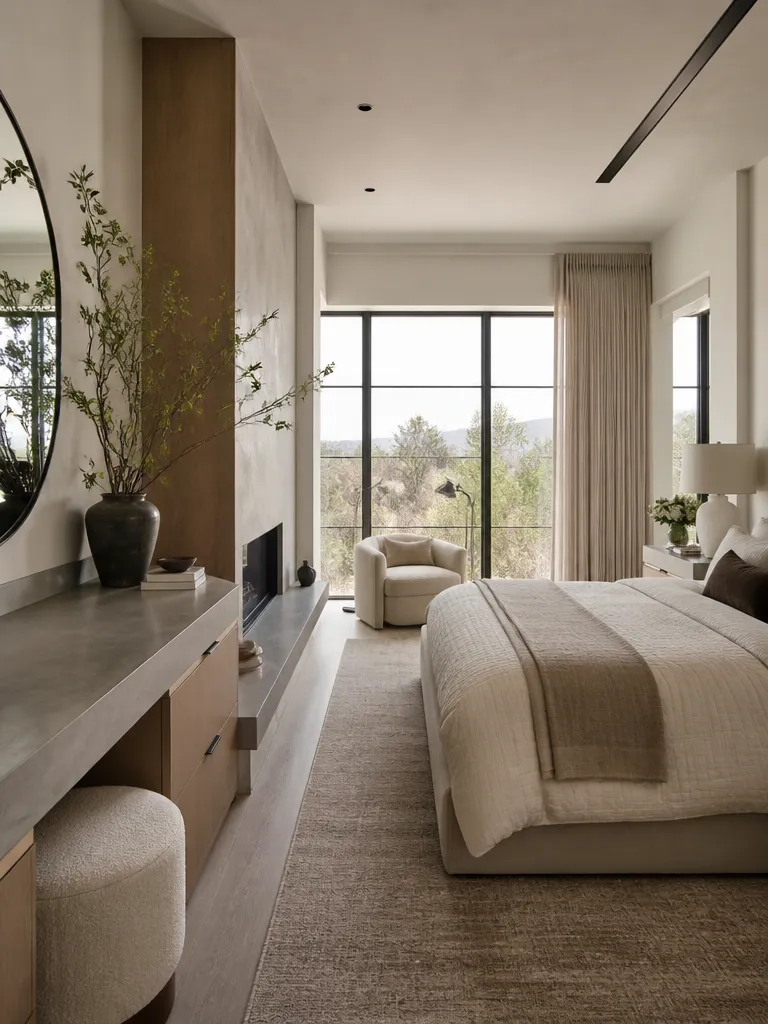 Concrete Countertops Master Suite Luxury editorial staging