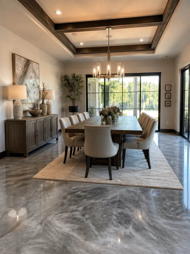 Epoxy Flooring Dining Room