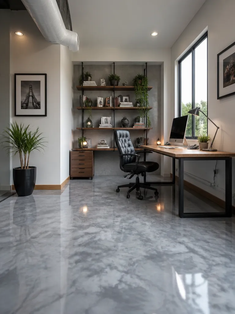 Epoxy Flooring Home Office
