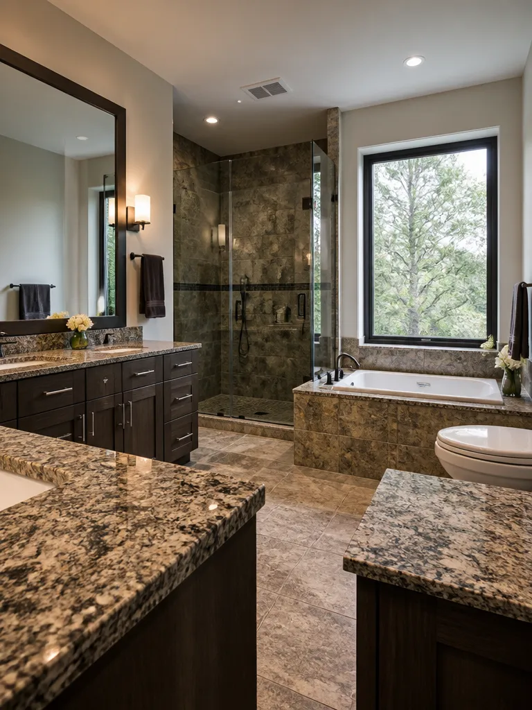Granite Countertops Bathroom Luxury editorial staging