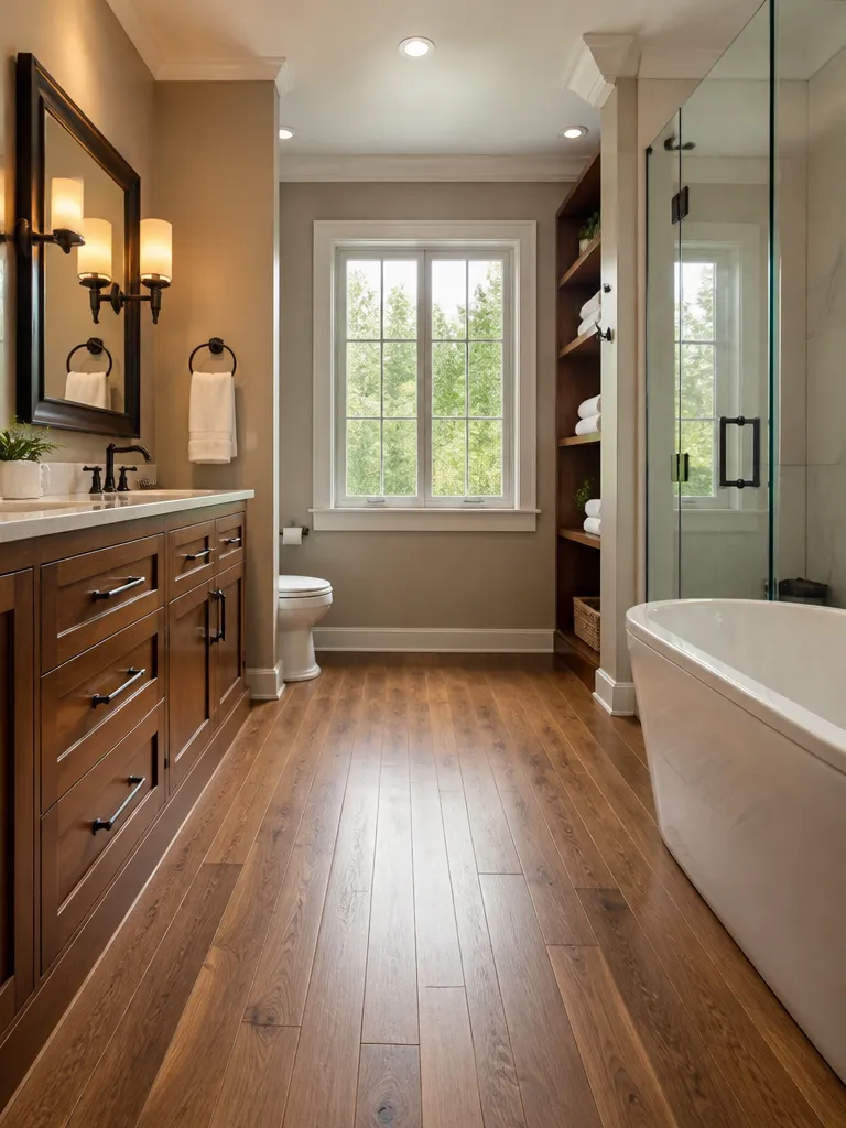 Hardwood Flooring Bathroom