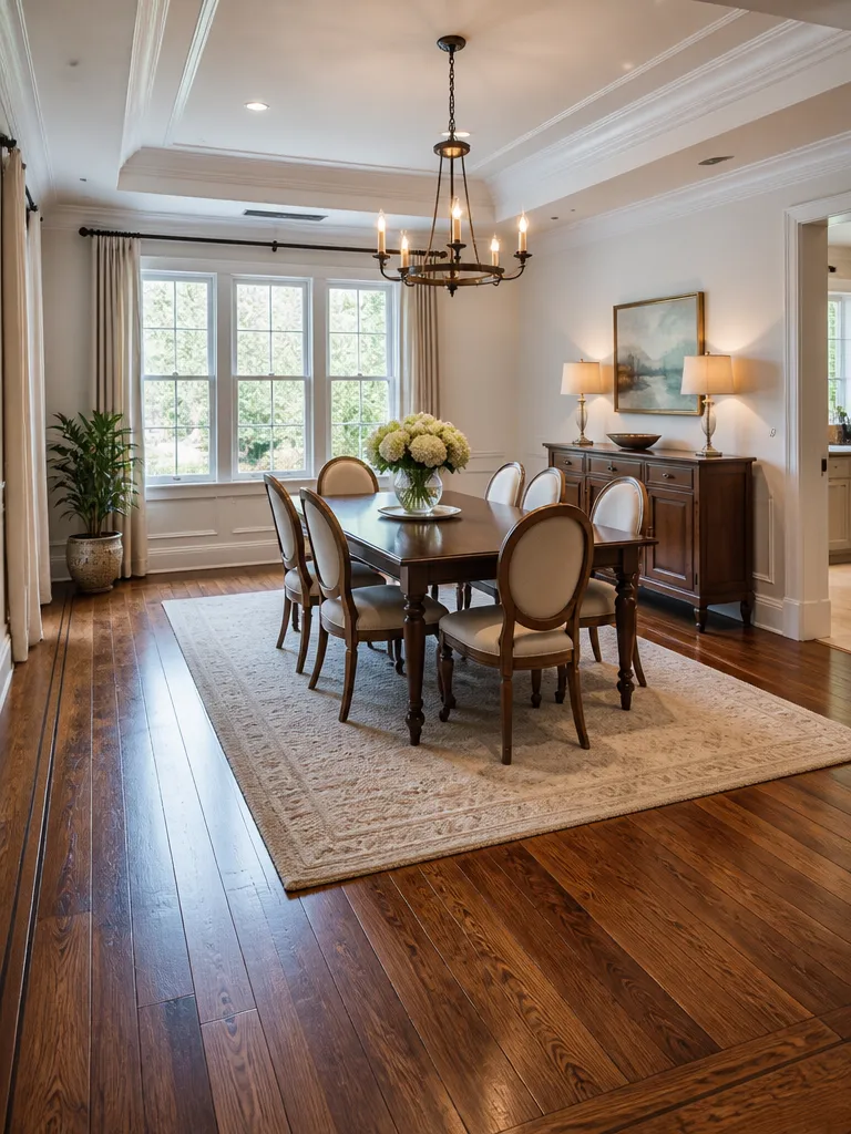 Hardwood Flooring Dining Room