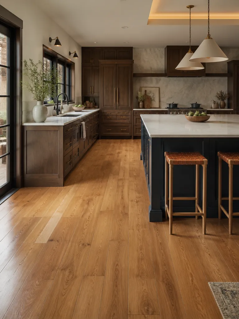 Hardwood Flooring Kitchen Luxury editorial staging