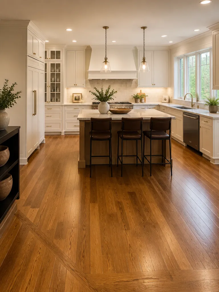 Hardwood Flooring Kitchen Warm residential staging