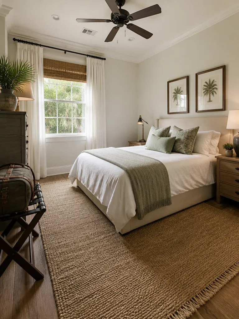 Jute Rug Guest Bedroom