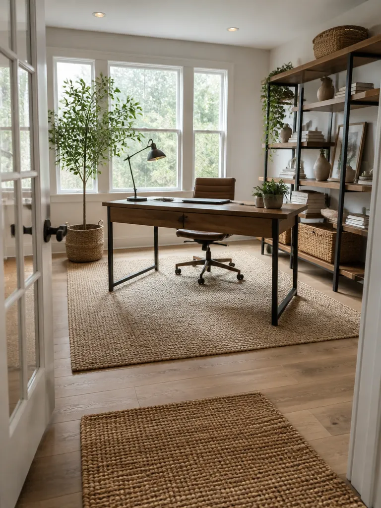 Jute Rug Home Office