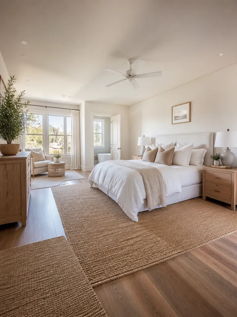 Jute Rug Master Bedroom