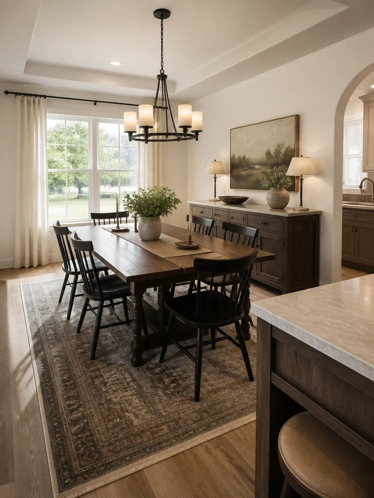 Laminate Countertops Dining Room Warm residential staging