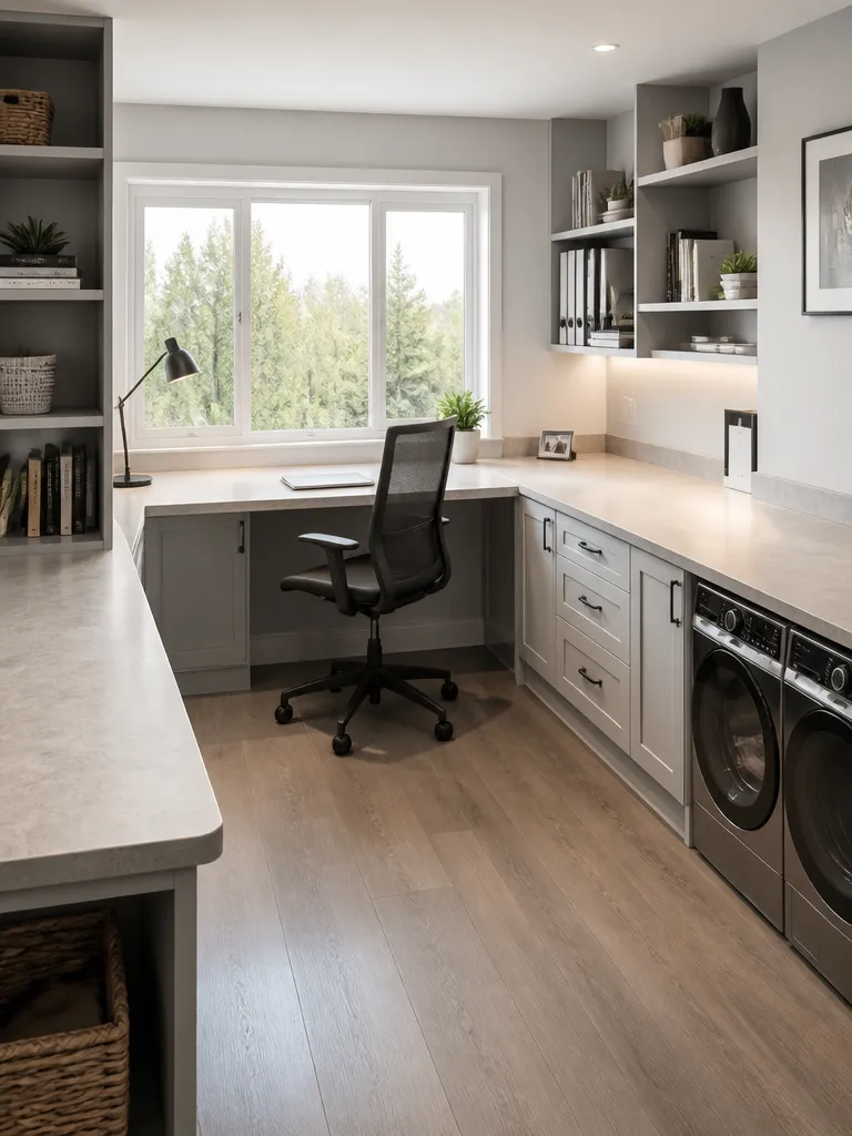 Laminate Countertops Home Office Warm residential staging