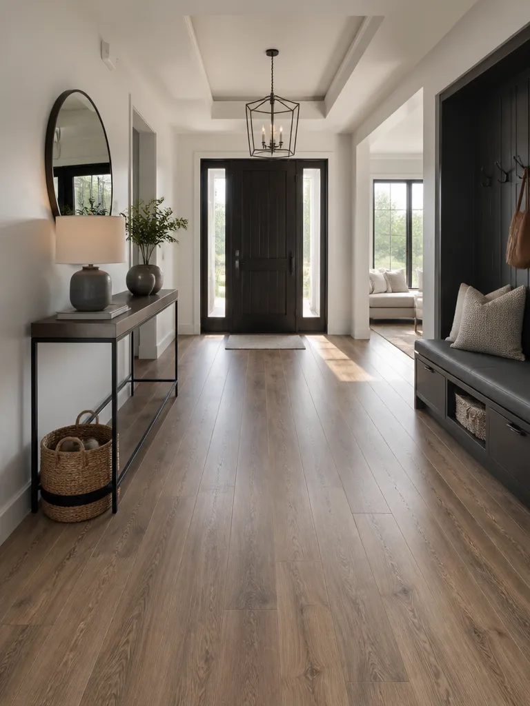 Laminate Flooring Entryway Luxury editorial staging