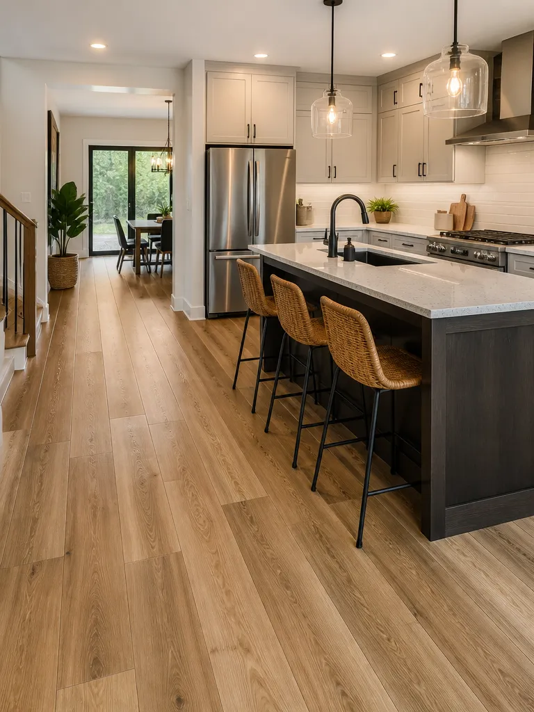 Laminate Flooring Kitchen Warm residential staging