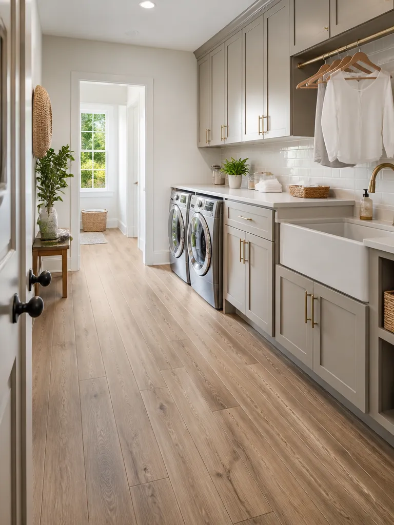 Laminate Flooring Laundry Room