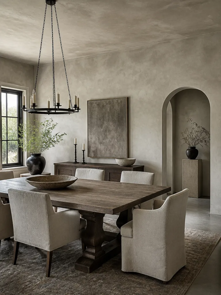 Limewash Paint Dining Room Luxury editorial staging