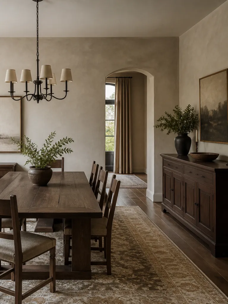 Limewash Paint Dining Room Warm residential staging
