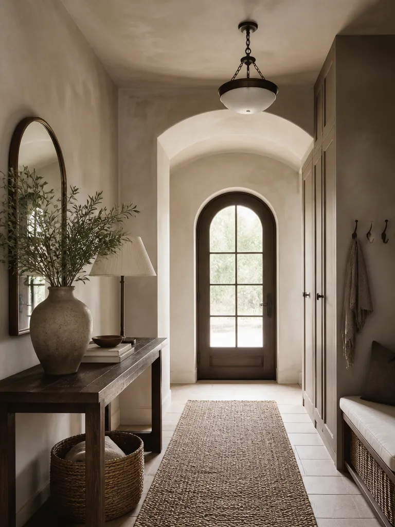 Limewash Paint Entryway Luxury editorial staging