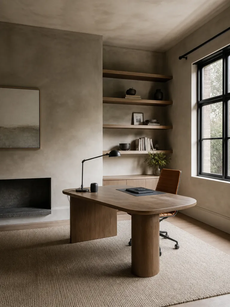 Limewash Paint Home Office