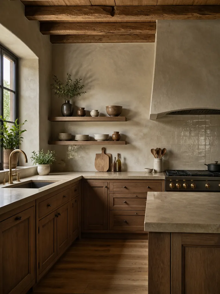 Limewash Paint Kitchen Warm residential staging