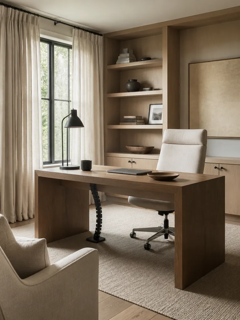 Linen Fabric Home Office