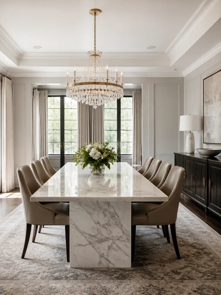 Marble Countertops Dining Room