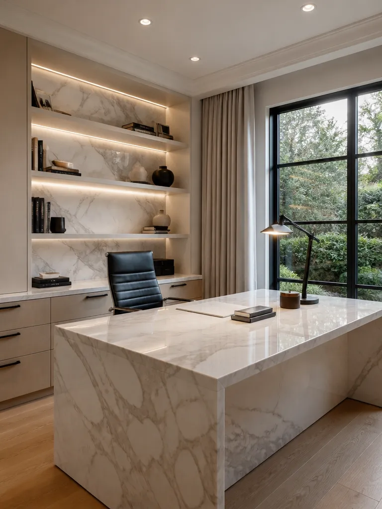 Marble Countertops Home Office