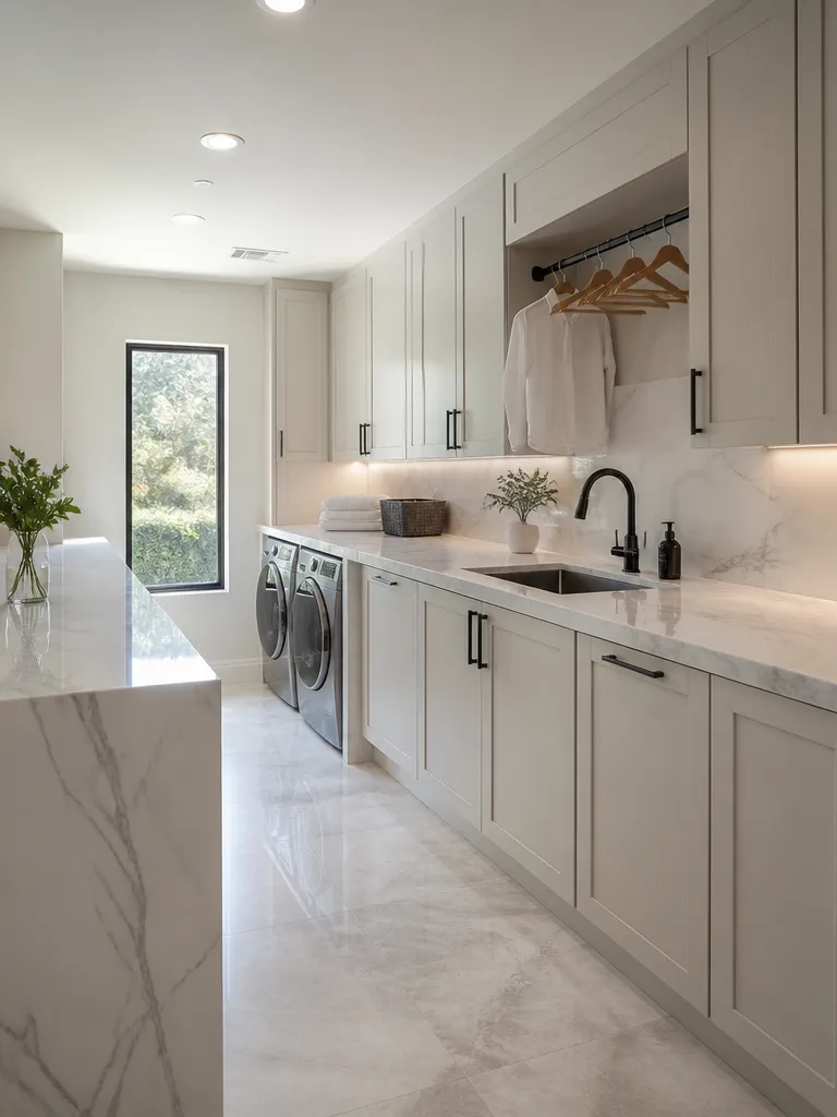 Marble Countertops Laundry Room