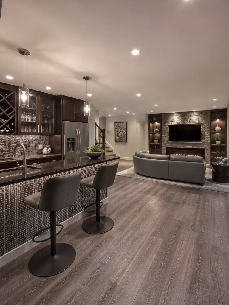 Mosaic Tile Basement