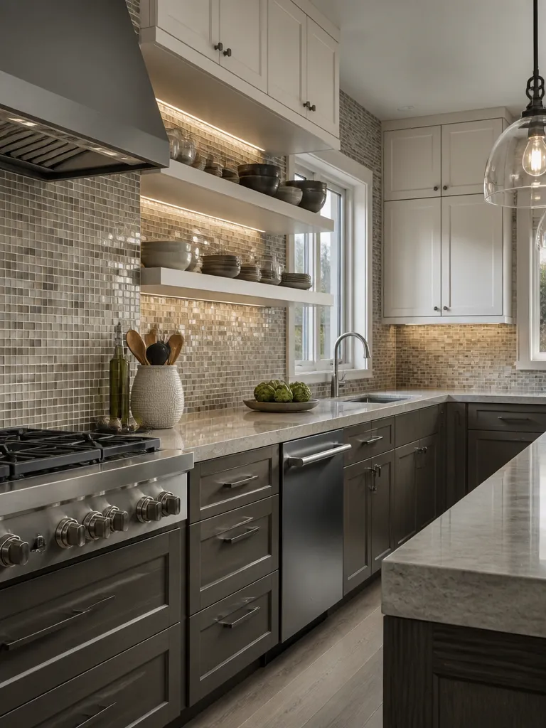 Mosaic Tile Kitchen Luxury editorial staging