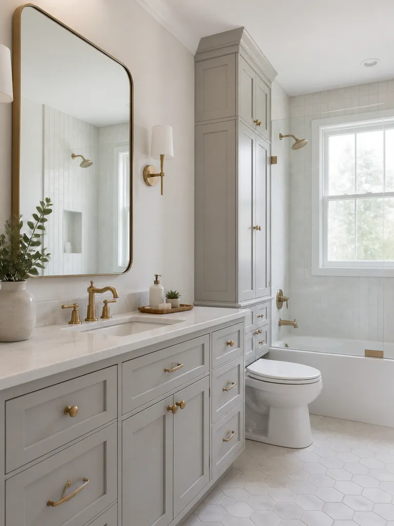 Painted Cabinets Bathroom