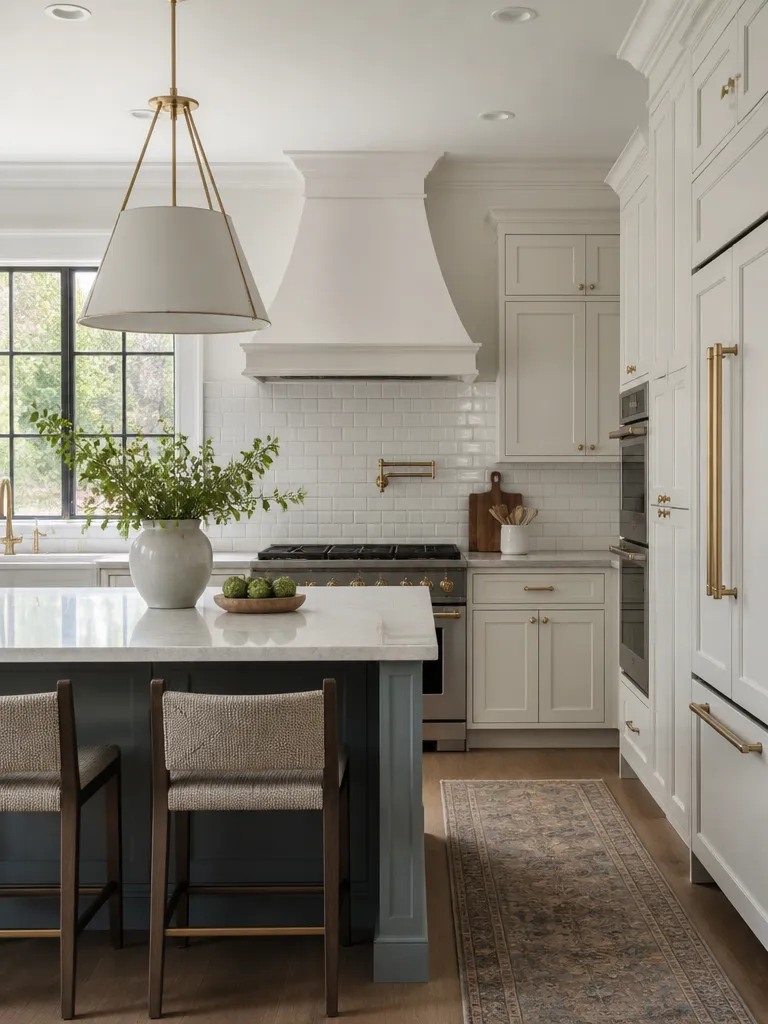 Painted Cabinets Kitchen Luxury editorial staging