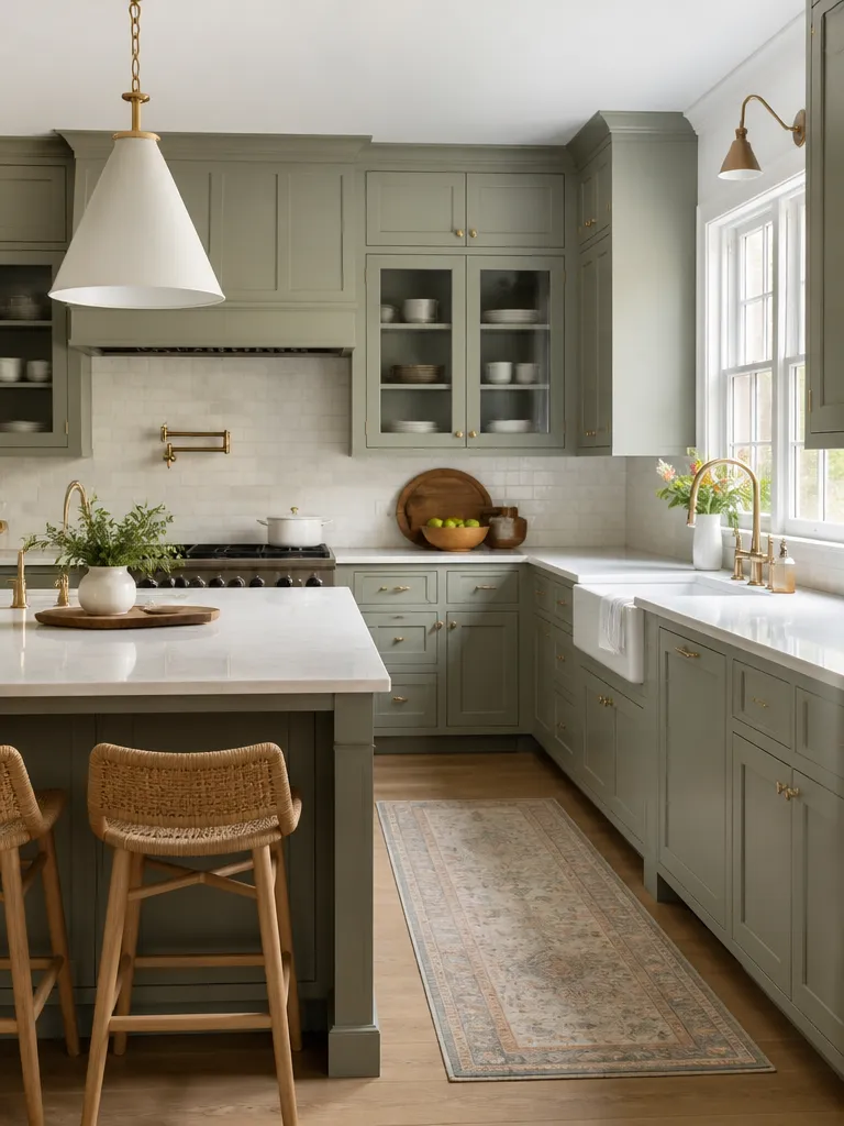Painted Cabinets Kitchen Warm residential staging