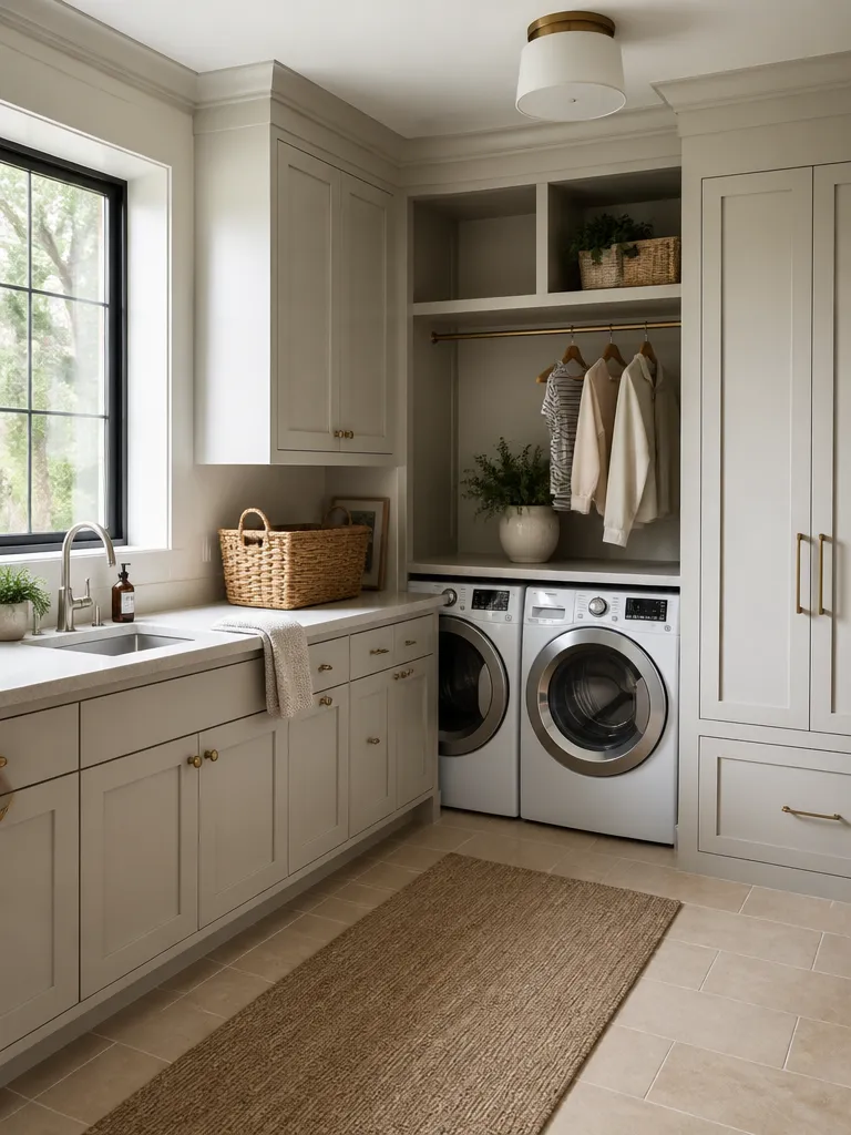 Painted Cabinets Laundry Room Luxury editorial staging