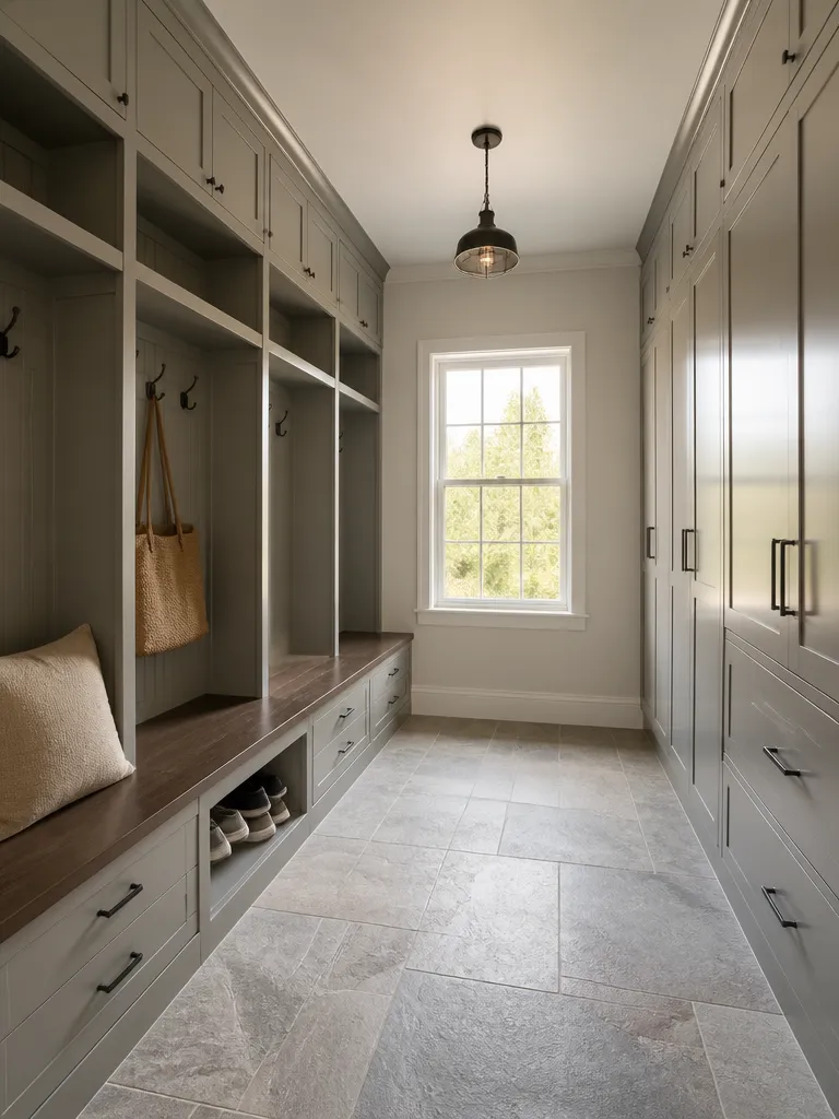 Painted Cabinets Mudroom