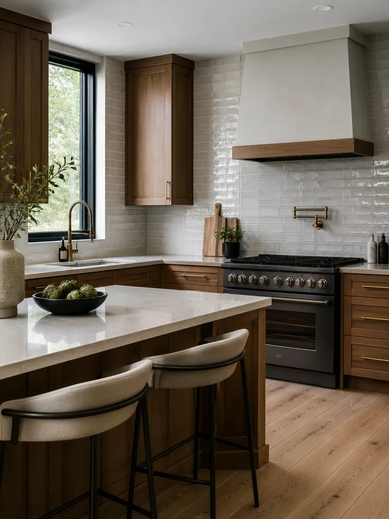 Peel and Stick Tile Kitchen Luxury editorial staging
