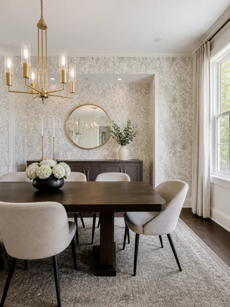 Peel and Stick Wallpaper Dining Room