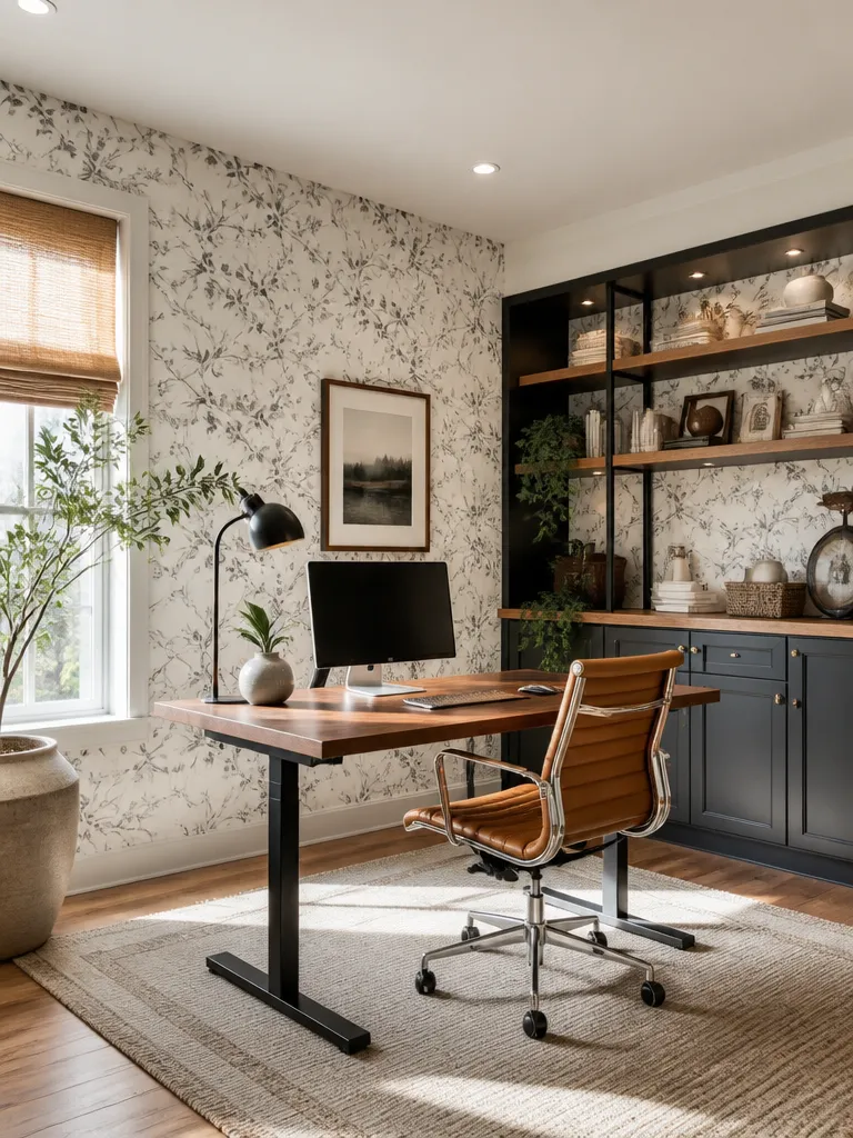 Peel and Stick Wallpaper Home Office