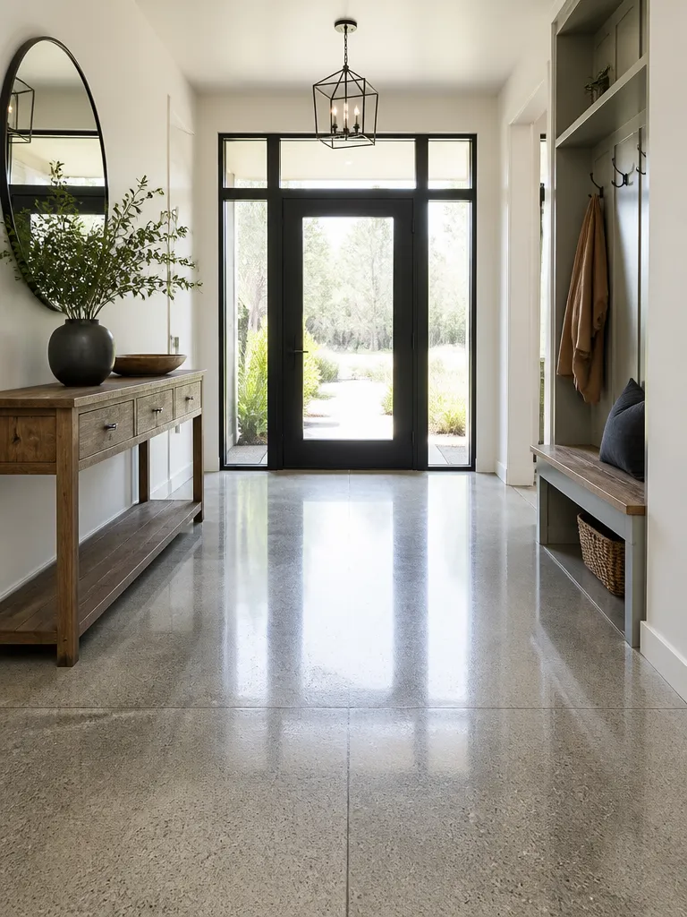 Polished Concrete Floors Entryway