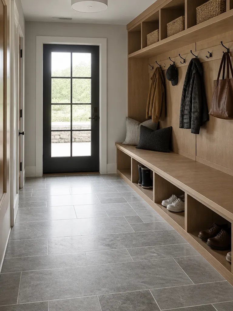 Porcelain Tile Mudroom