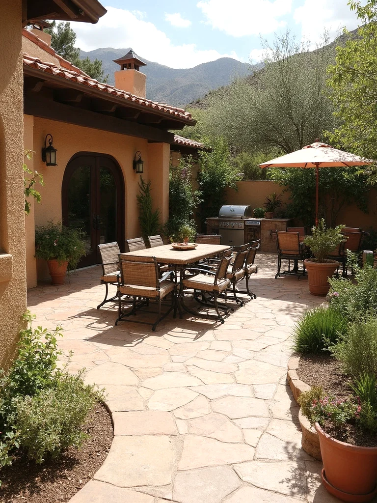 Porcelain Tile Patio Luxury editorial staging