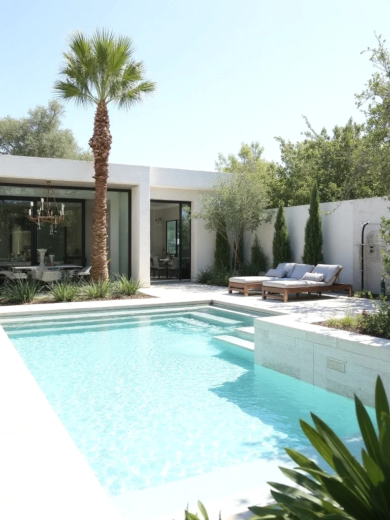 Porcelain Tile Pool Area