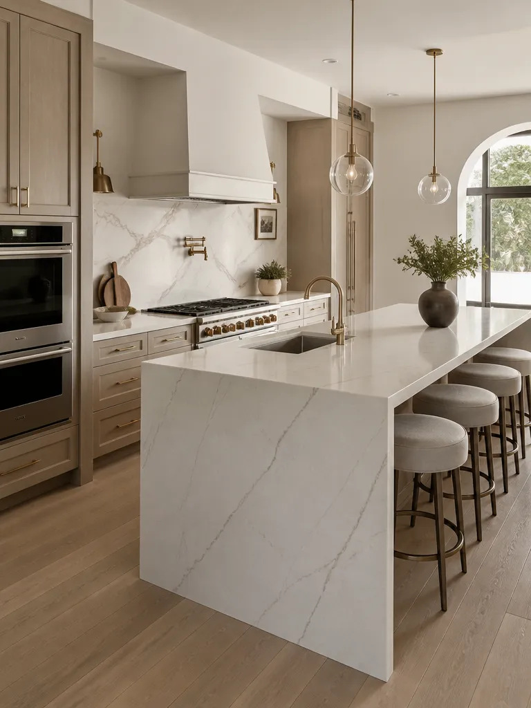 Quartz Countertops Kitchen Luxury editorial staging