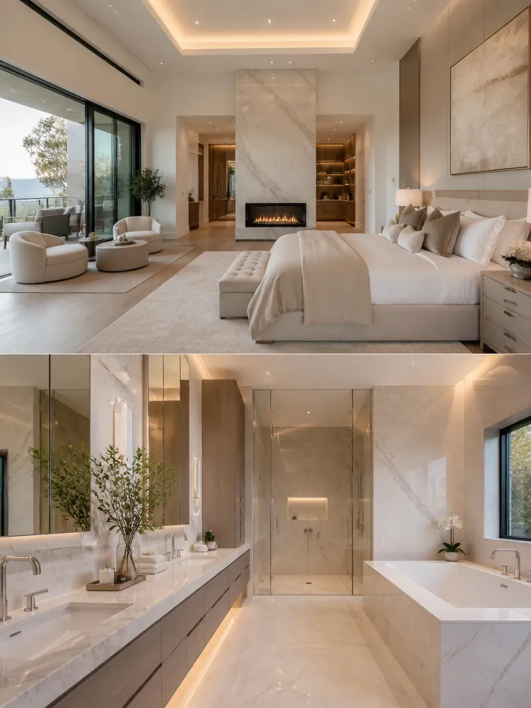 Quartz Countertops Master Suite Luxury editorial staging