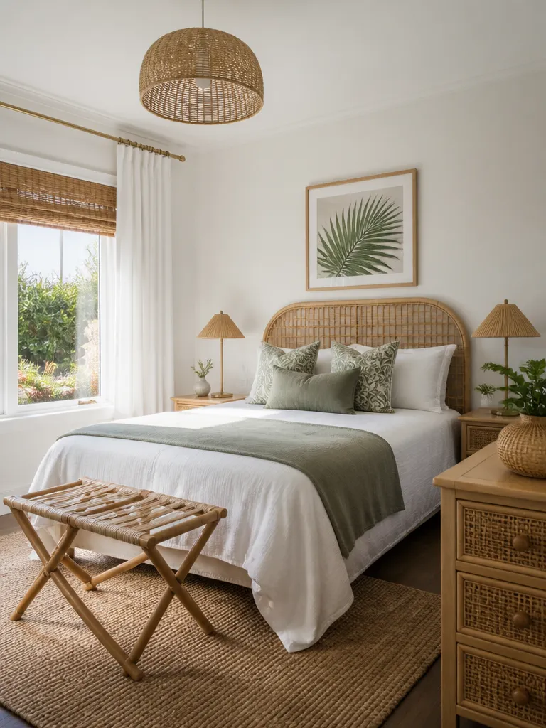 Rattan Guest Bedroom