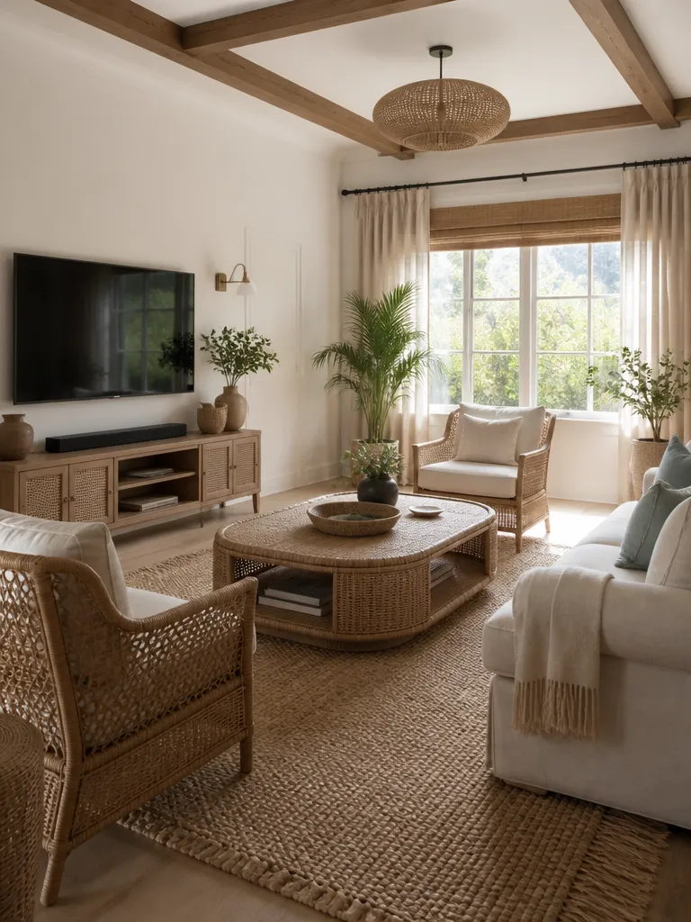 Rattan interior design