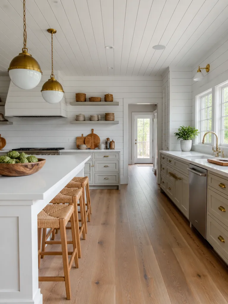 Shiplap Walls Kitchen