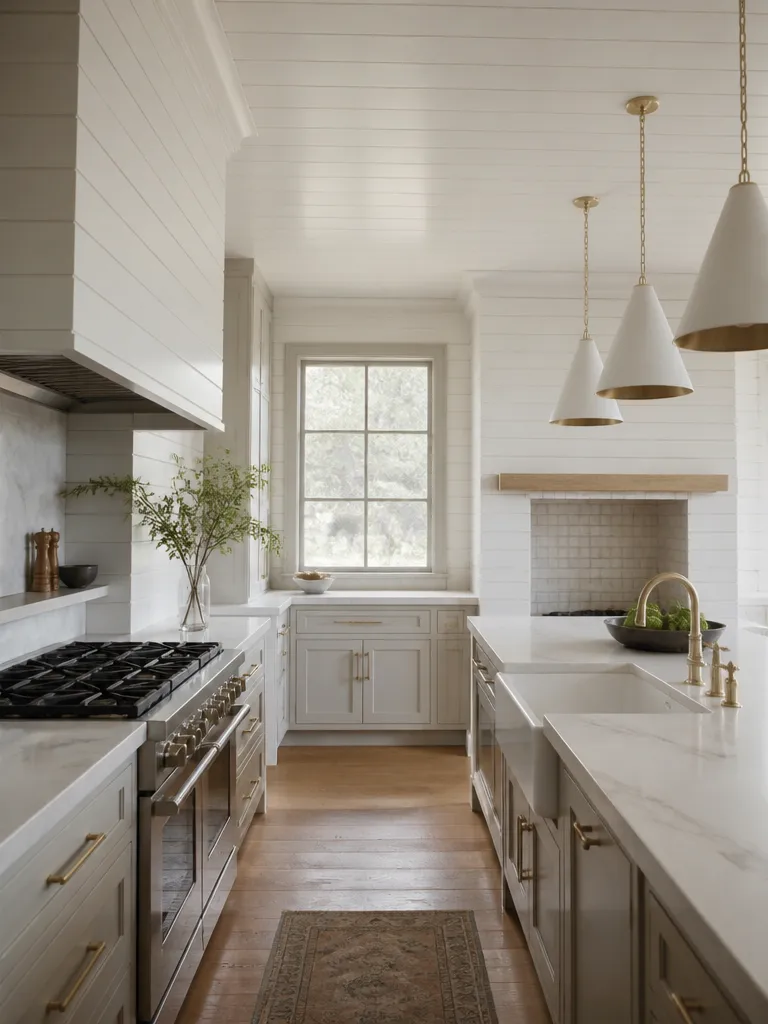 Shiplap Walls Kitchen Luxury editorial staging